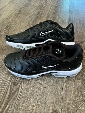 Nike Black and White Men’s Air Max Plus Sneakers